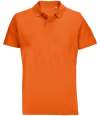 04502 Pulse SOL'S Unisex Pulse Twin Piqué Polo Shirt Orange colour image